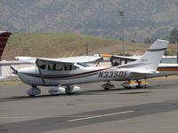 N3350F @ POC - Parked at Brackett - by Helicopterfriend