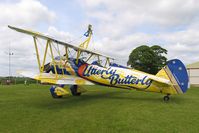 N707TJ @ X5FB - Boeing PT-17 Kaydet (A75N1) on a refreshment stop at Fishburn Airfield in June 2004. - by Malcolm Clarke