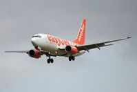 G-EZJH @ EGNT - Boeing 737-73V on approach to 25 at Newcastle Airport in 2008. - by Malcolm Clarke