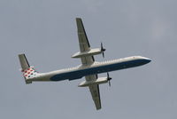 9A-CQE @ EBBR - Flight OU457 is taking off from RWY 07R - by Daniel Vanderauwera