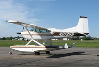 N21958 @ KAXN - Cessna A185F Skywagon at the fuel pump. - by Kreg Anderson