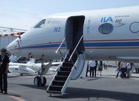 D-ADLR @ EDDB - Gulfstream G V SP (G550) HALO research aircraft of the DLR at ILA 2010, Berlin