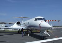 D-ADLR @ EDDB - Gulfstream G V SP (G550) HALO research aircraft of the DLR at ILA 2010, Berlin