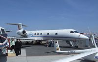 D-ADLR @ EDDB - Gulfstream G V SP (G550) HALO research aircraft of the DLR at ILA 2010, Berlin