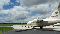 N604AF @ LSE - Bombardier CL-600-2B16 parked at La Crosse Municipal Airport in La Crosse, Wisconsin. - by Doug Connell