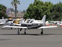 N43PB @ POC - Parked near static display area in transient parking - by Helicopterfriend