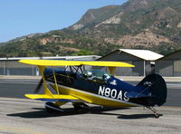 N80AS @ SZP - 1992 Pitts Aerobatics S-2B, Lycoming AEIO-540, holding short Rwy 22 - by Doug Robertson