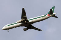 I-BIXS @ EGLL - Airbus A321-112 [0599] (Alitalia) Home~G 08/12/2009. Taken on approach 27R 3 miles out.