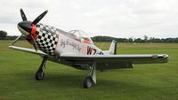 G-MUZY @ EGTH - 3. G-MUZY (Titan T-51 Mustang) at Shuttleworth Collection Evening Air Display & LAA Party in the Park June 2010 - by Eric.Fishwick