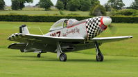 G-MUZY @ EGTH - 3. G-MUZY (Titan T-51 Mustang) at Shuttleworth Collection Evening Air Display & LAA Party in the Park June 2010 - by Eric.Fishwick
