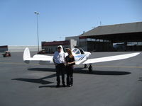 N3378H @ KSAC - Christina Preston with Willie Topken - by wftfallon