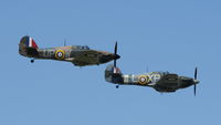 G-HUPW @ EGBP - 45. G-HHII and G-HUPW at The Cotswold Air Show June 2010