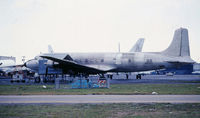 N93123 @ KMIA - ex-Western DC-6B delivered in 08/1957. Later with Conner Airlines at MIA. Scrapped at MIA.