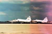 61-0819 @ MCO - T-38A Talon of 54th Flying Training Squadron/47th Flying Training Wing at Laughlin AFB staging through Orlando in November 1987. - by Peter Nicholson