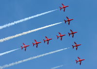 XX294 @ EGBP - XX294 with the Red Arrows at The Cotswold Air Show June 2010