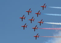 XX179 @ EGBP - XX179 with the Red Arrows at The Cotswold Air Show June 2010