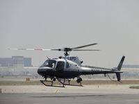 N226LA @ ONT - Hovering awaiting clearence for take off westbound - by Helicopterfriend