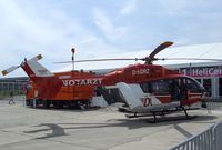 D-HDRZ @ EDDB - Eurocopter EC145 of HDM Luftrettung flying for DRF at ILA 2010, Berlin - by Ingo Warnecke