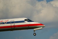 N843AE @ DFW - Over the lights at DFW - by Ron Streetenberger