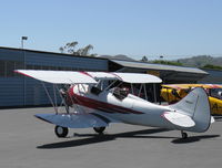 N32135 @ SZP - 1941 Waco UPF-7, Continental W670 220 Hp, a stunning show plane with chromed engine, prop & spinner - by Doug Robertson