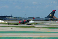 JY-AIA @ KORD - Royal Jordanian Airbus A340-211, c/n: 038 at Chicago O'Hare - by Terry Fletcher