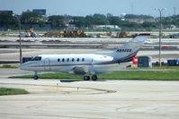 N895QS @ KORD - Netjets 2002 Raytheon Aircraft Company HAWKER 800XP, c/n: 258606 at Chicago O'Hare - by Terry Fletcher