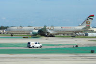 A6-EHE @ KORD - 2007 Airbus Industires A340-642HGW, c/n: 829 of Ethiad at Chicago O'Hare - by Terry Fletcher