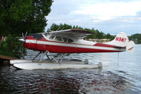 N9MT @ LHD - 1949 Cessna 195, c/n: 7394 on Lake Hood