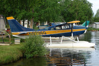N8796Q @ LHD - 1976 Cessna U206G, c/n: U20603548 on Lake Hood - by Terry Fletcher