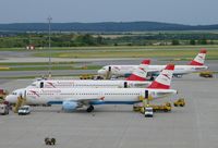 OE-LBC @ LOWW - Two Austrian A321 and one A320 on apron 'Hotel'.