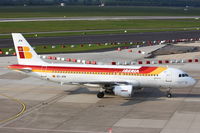 EC-JFN @ EDDL - Iberia, Airbus A320-214, CN: 2391, Aircraft Name: Sierra de Las Nieves - by Air-Micha