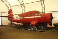 N725E @ LHD - Noted in the restoration hangar of the Alaska Aviation  Heritage Museum this 1944 Noorduyn Norseman wears the colors of Interior Airways - by Terry Fletcher