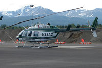 N33AZ @ MRI - 1984 Bell 206L-3, c/n: 51110 of Evergreen Helicopters at Merrill Field - by Terry Fletcher