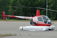 N8324U @ MRI - 1995 Robinson Helicopter Company R22 MARINER, c/n: 2570M at Merrill Field - by Terry Fletcher