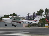N739MB @ SZP - 1978 Cessna 172N SKYHAWK II, Lycoming O-320-H2AD 160 Hp, landing Rwy 22 - by Doug Robertson