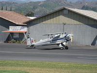 N131MR @ SZP - 1954 Bucker JUNGMANN E3B, Lycoming O&VO-360 with Ellison Throttle Body Injection 180 Hp upgrade, taxi - by Doug Robertson