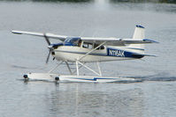 N116AK @ LHD - 1965 Cessna 180H, c/n: 18051469 on Lake Hood - by Terry Fletcher