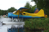 N697 @ LHD - Dehavilland-kenmore DHC-2, c/n: 697 on Lake Hood - by Terry Fletcher