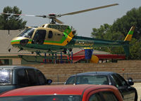 N965SD - Landing at the Walnut Sheriff Station helipad. - by Marty Kusch