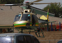 N965SD - Landing at the Walnut Sheriff Station helipad. - by Marty Kusch