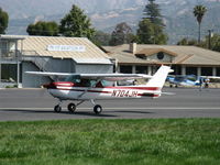 N704JH @ SZP - 1976 Cessna 150M, Continental O-200 100 Hp, landing Rwy 22 - by Doug Robertson