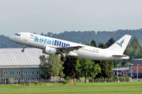 SU-KBE @ LOWL - Koral Blue Airbus A320-214 take off to HRG via GRZ - by Janos Palvoelgyi
