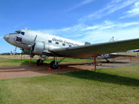 VH-EAP @ YLRE - VH-EAP @ YLRE Douglas DC-3 (C-47 conversion) (CN: 17696).  Static display at Qantas Museum at Longreach, Qld, Au. - by Anton von Sierakowski