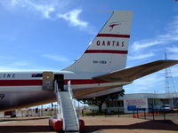 VH-XBA @ YLRE - VH-XBA @ YLRE Boeing 707-138BSN: 17696 1st reg au: 07 July 2006. Static display at Qantas Museum at Longreach, Qld, Au.