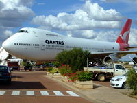 VH-EBQ @ YLRE - VH-EBQ @ YLRE Boeing 747-238B (cn 22145/410) 1st reg au: 11 Dec 1979, De-reg 4 Dec 1998. Static display at Qantas Museum at Longreach, Qld, Au.