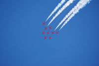 XX260 - Off airport. The Red Arrows in Apollo Bend at the Welsh Festival of the Air, Swansea Bay, Wales, UK in September 2007. - by Roger Winser