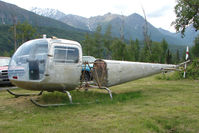 N24124 @ AK59 - 1962 Bell 47J-2, c/n: 1860 - Bare Shell remains - by Terry Fletcher