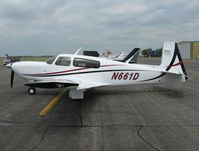 N661D @ KAXN - Mooney M20TN on the line.
