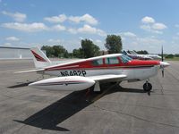 N6482P @ KAXN - Piper PA-24-250 Commanche on the line. - by Kreg Anderson