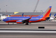 N939WN @ LAS - Southwest Airlines N939WN (FLT SWA1726) on takeoff roll on RWY 25R enroute to Los Angeles Int'l (KLAX).